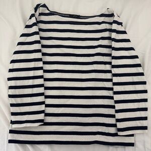 Jcrew boatneck striped top
